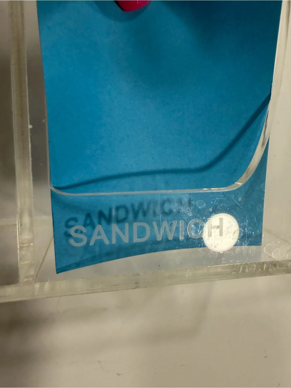 Clear Acrylic 4-Compartment Organizer for ziplock bags